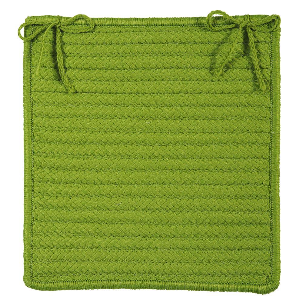 Colonial Mills H271A015X015S Simply Home Solid - Bright Green Chair Pad (set 4)